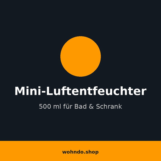 Mini-Luftentfeuchter 500 ml – Elektrisch für Bad & Schrank