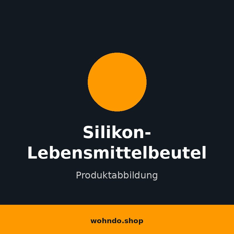 Wiederverwendbare Silikon-Lebensmittelbeutel 6er Set