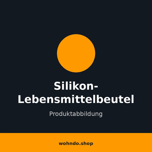 Wiederverwendbare Silikon-Lebensmittelbeutel 6er Set