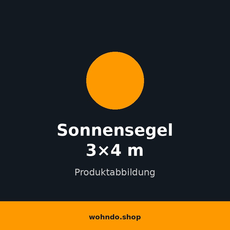 Sonnensegel 3×4 m – UV-Schutz Wasserabweisend