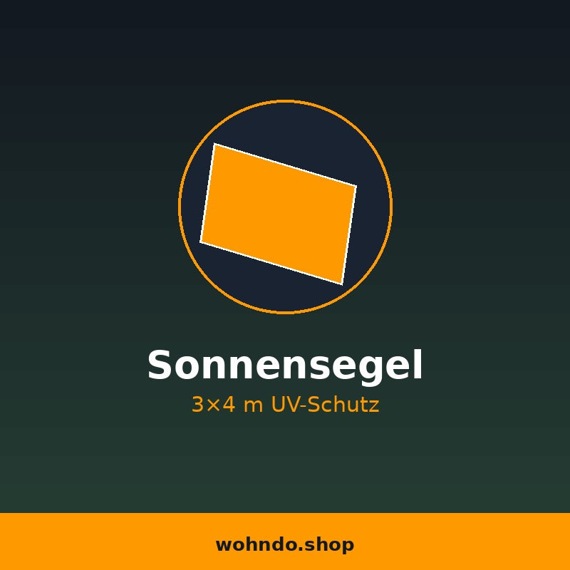 Sonnensegel 3×4 m – UV-Schutz Wasserabweisend